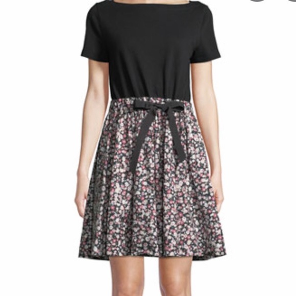Kate Spade Wildflower Mixed Media Dress 